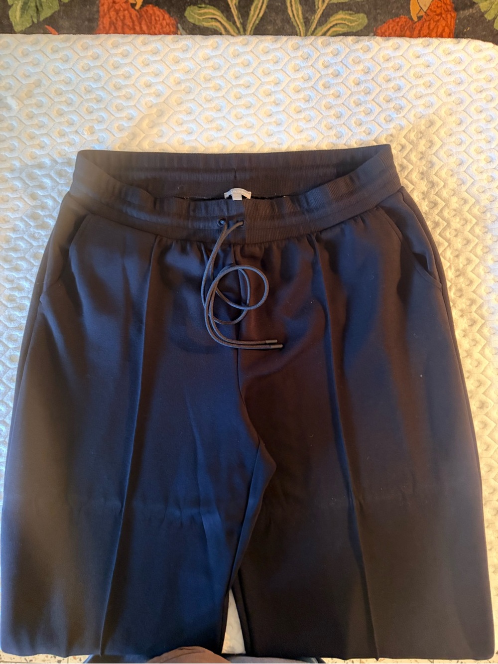 Talbots Black Drawstring Track Pants for Women
